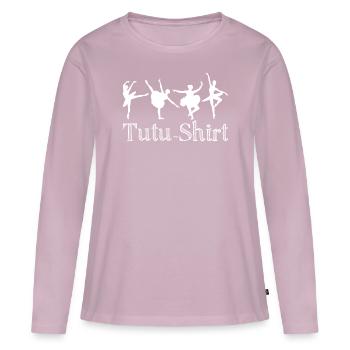 Ballet Dancer Ballerina with Tutu - Frauen Premium Bio Langarmshirt - Altrosa - Vorne - Julia (174cm)