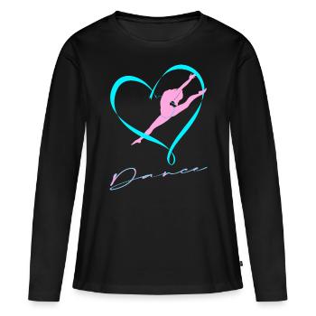 Dance - Frauen Premium Bio Langarmshirt - Schwarz - Vorne - Julia (174cm)