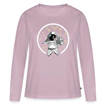 Astronaut space travel - Women's Premium Organic Long Sleeve Shirt - dusky pink - Front - Julia (174cm)