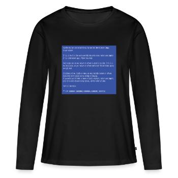Dies ist ein perfektes Geschenk für Computerbenutzer - Frauen Premium Bio Langarmshirt - Schwarz - Vorne - Julia (174cm)