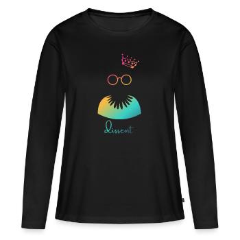 Ruth Bader Ginsburg Juge de la Cour RBG LGBT I dissidence - T-shirt manches longues Premium bio Femme - noir - Devant - Julia (174cm)