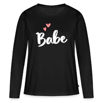 Babe - Women's Premium Organic Long Sleeve Shirt - black - Front - Julia (174cm)