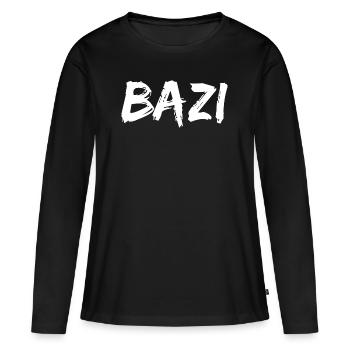 BAZI Bavarian expression - Women's Premium Organic Long Sleeve Shirt - black - Front - Julia (174cm)