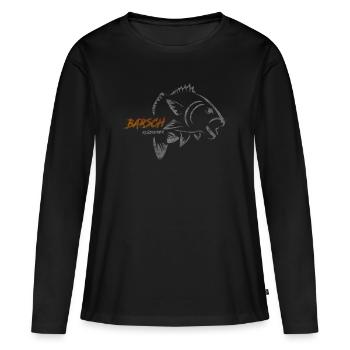 Perch Whisperer - Perch Fishing - Women's Premium Organic Long Sleeve Shirt - black - Front - Julia (174cm)