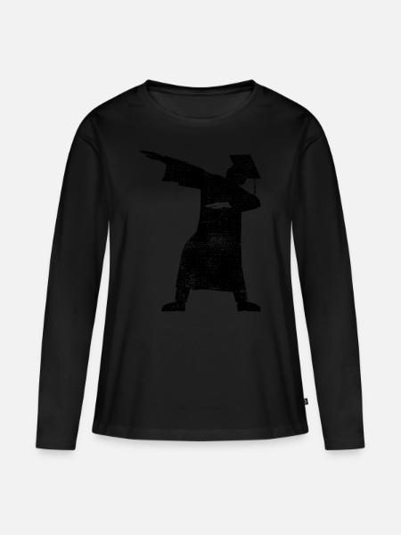 Doktor Abschluss Master Bachelor - Frauen Premium Bio Langarmshirt - Schwarz