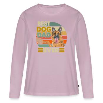 German shepherd dog - Women's Premium Organic Long Sleeve Shirt - dusky pink - Front - Julia (174cm)