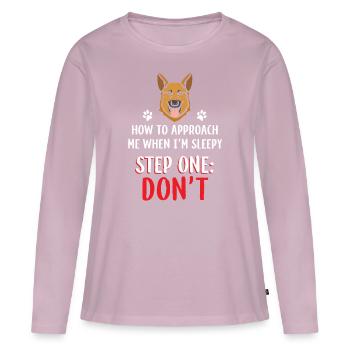 German shepherd dog - Women's Premium Organic Long Sleeve Shirt - dusky pink - Front - Julia (174cm)