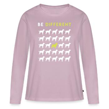Cocker Spaniel - T-shirt manches longues Premium bio Femme - rose poudré - Devant - Julia (174cm)
