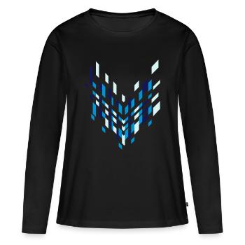 Graphic arrow - Women's Premium Organic Long Sleeve Shirt - black - Front - Julia (174cm)