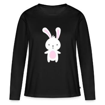Animal Animal Animal Animal Motif Idée Cadeau Animal Shirt - T-shirt manches longues Premium bio Femme - noir - Devant - Julia (174cm)