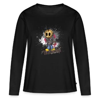 Totenknopf can assassin - T-shirt manches longues Premium bio Femme - noir - Devant - Julia (174cm)