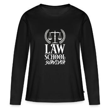 Anwalt - Frauen Premium Bio Langarmshirt - Schwarz - Vorne - Julia (174cm)