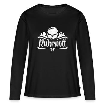 Ruhrpott Ruhr area - Women's Premium Organic Long Sleeve Shirt - black - Front - Julia (174cm)