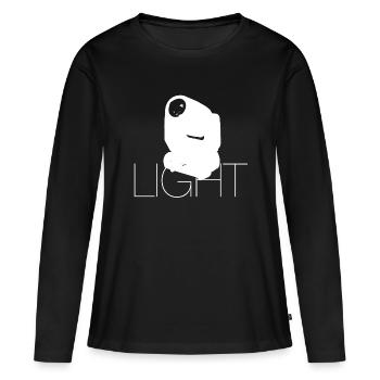 Light - Women's Premium Organic Long Sleeve Shirt - black - Front - Julia (174cm)