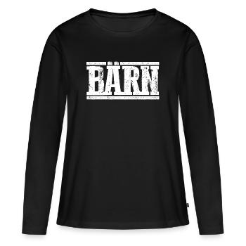 Berne - Ours - T-shirt manches longues Premium bio Femme - noir - Devant - Julia (174cm)