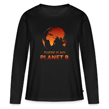 Protection du climat environnement planète terre climat politique climatique - T-shirt manches longues Premium bio Femme - noir - Devant - Julia (174cm)