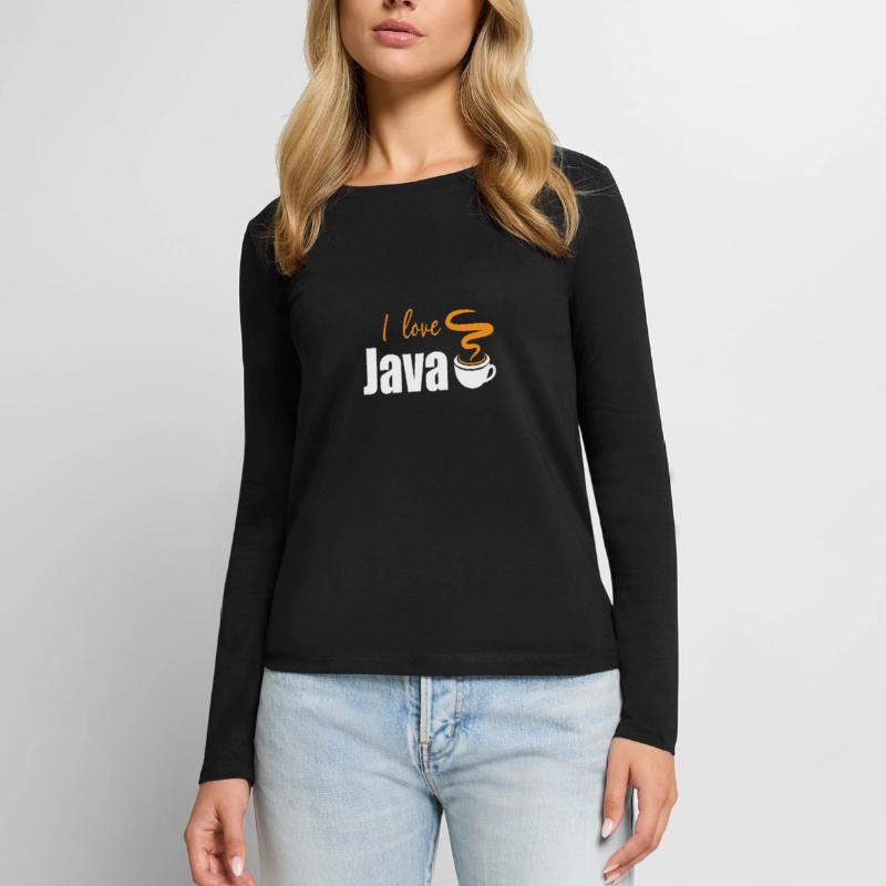 J'aime Java T-shirt manches longues Premium bio Femme
