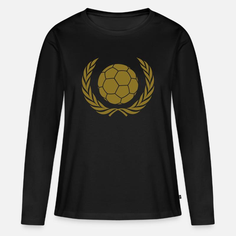 Handball - Women's Premium Organic Long Sleeve Shirt - black
