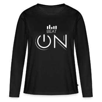 Beat On Music Music Beats Symbol Gift Idea - T-shirt manches longues Premium bio Femme - noir - Devant - Julia (174cm)