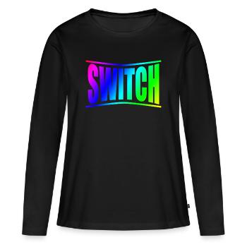 disciplines de bondage bdsm swich - T-shirt manches longues Premium bio Femme - noir - Devant - Julia (174cm)