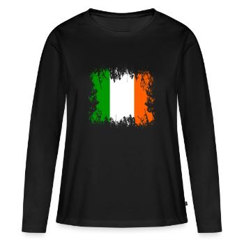 Irlande - Irlande - T-shirt manches longues Premium bio Femme - noir - Devant - Julia (174cm)