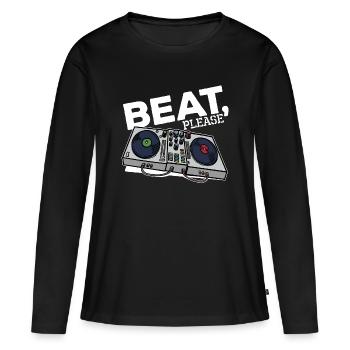 Beatbox Turntable MC DJ Deejay Scratchen Hip Hop - T-shirt manches longues Premium bio Femme - noir - Devant - Julia (174cm)