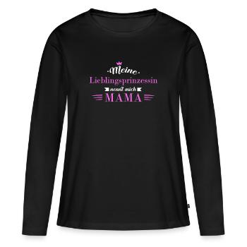 Mutter und Tochter Muttertag Mutterliebe Töchter - Frauen Premium Bio Langarmshirt - Schwarz - Vorne - Julia (174cm)