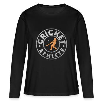 Cricket cricket - T-shirt manches longues Premium bio Femme - noir - Devant - Julia (174cm)