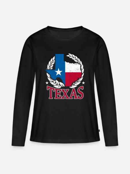 Texas Laurel State Pride - Women's Premium Organic Long Sleeve Shirt - black