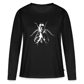 Mouche Mouche Mouche Symbole Icône Vector Art - T-shirt manches longues Premium bio Femme - noir - Devant - Julia (174cm)
