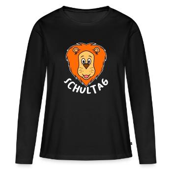 Première classe Rentrée scolaire Rentrée scolaire - T-shirt manches longues Premium bio Femme - noir - Devant - Julia (174cm)