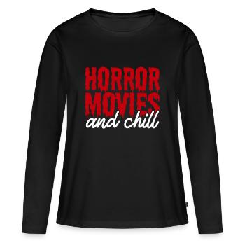 Horror-Filme - Frauen Premium Bio Langarmshirt - Schwarz - Vorne - Julia (174cm)