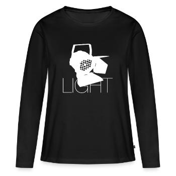 Light - Women's Premium Organic Long Sleeve Shirt - black - Front - Julia (174cm)