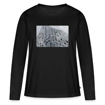 Orchestre philharmonique de l’Elbe avec laveurs de vitres - T-shirt manches longues Premium bio Femme - noir - Devant - Julia (174cm)