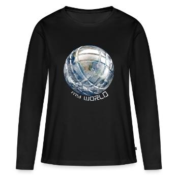 Petanque - Women's Premium Organic Long Sleeve Shirt - black - Front - Julia (174cm)