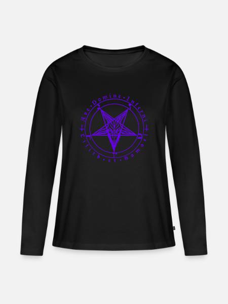 Baphomet Sigil - Frauen Premium Bio Langarmshirt - Schwarz