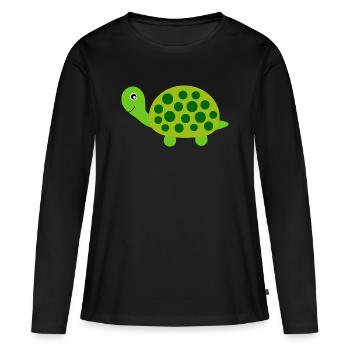 Turtle Turtles - Women's Premium Organic Long Sleeve Shirt - black - Front - Julia (174cm)