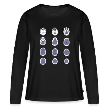 Image de Scanner IRM Cadeau Manip Radio Radiologie - T-shirt manches longues Premium bio Femme - noir - Devant - Julia (174cm)
