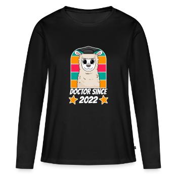 Doctorate 2022 Doctoral Thesis Doctoral Degree - Women's Premium Organic Long Sleeve Shirt - black - Front - Julia (174cm)