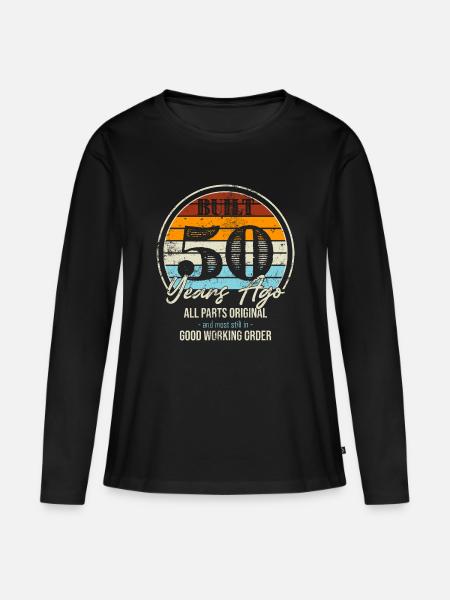 Fifty Years Ago All Parts Original - Women's Premium Organic Long Sleeve Shirt - black