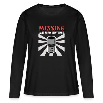 Déclaration humoristique Outil Mechanic Car - T-shirt manches longues Premium bio Femme - noir - Devant - Julia (174cm)