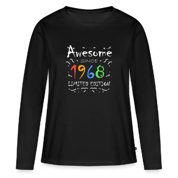 1968 - Born 1968 - Fantastic since 1968 - Women's Premium Organic Long Sleeve Shirt - black - Front - Julia (174cm)