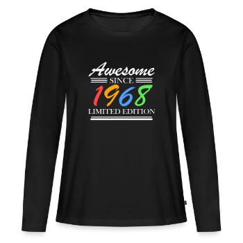 1968 - Born 1968 - Fantastic since 1968 - Women's Premium Organic Long Sleeve Shirt - black - Front - Julia (174cm)