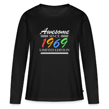 1969 - Né en 1969 - Fantastique depuis 1969 - T-shirt manches longues Premium bio Femme - noir - Devant - Julia (174cm)
