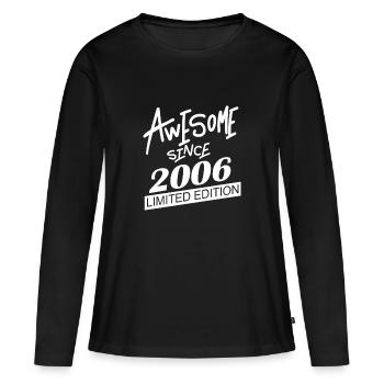 2006 - Millésime 2006 - Fantastique depuis 2006 - T-shirt manches longues Premium bio Femme - noir - Devant - Julia (174cm)