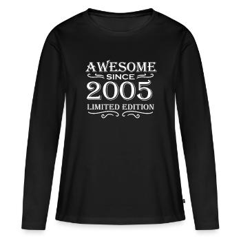 2005 - Né en 2005 - Fantastique depuis 2005 - T-shirt manches longues Premium bio Femme - noir - Devant - Julia (174cm)