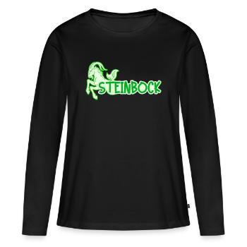 Horoskop Steinbock Esoterik Aberglaube Tierkreis - Frauen Premium Bio Langarmshirt - Schwarz - Vorne - Julia (174cm)