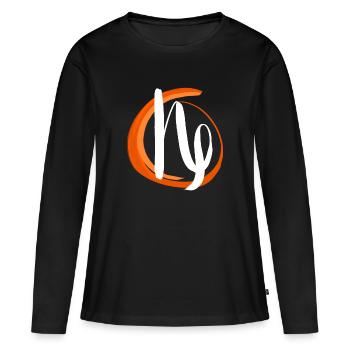 Horoscope ésotérique Capricorne Superstition Constellation - T-shirt manches longues Premium bio Femme - noir - Devant - Julia (174cm)
