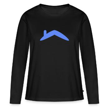 Toit de la maison - T-shirt manches longues Premium bio Femme - noir - Devant - Julia (174cm)