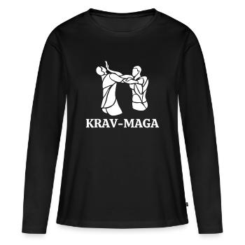 Krav Maga, Selbstverteidigung, Selbstverteidigung - Frauen Premium Bio Langarmshirt - Schwarz - Vorne - Julia (174cm)